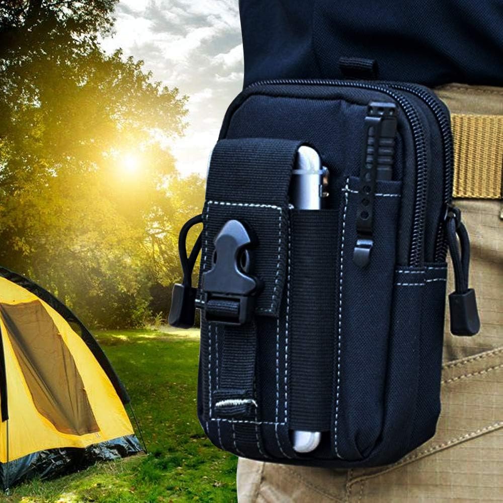 Outdoor Hunting Tools - 戦術的なモールベルトポーチ軍事ウエストバッグ EDC ツールオーガナイザー電話ホルスターホルダー男性用屋外ハイキングキャンプ狩猟ギア
