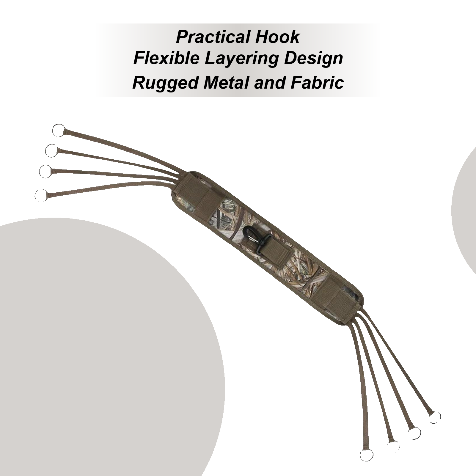 Wildman Hunting & Outdoor Polokwane - ダックキャリア 滑り止めダックハンティングギア 8リング付き 軽量ペットハンティングストリンガー 野生鳥類ガチョウ水鳥キャンプ用