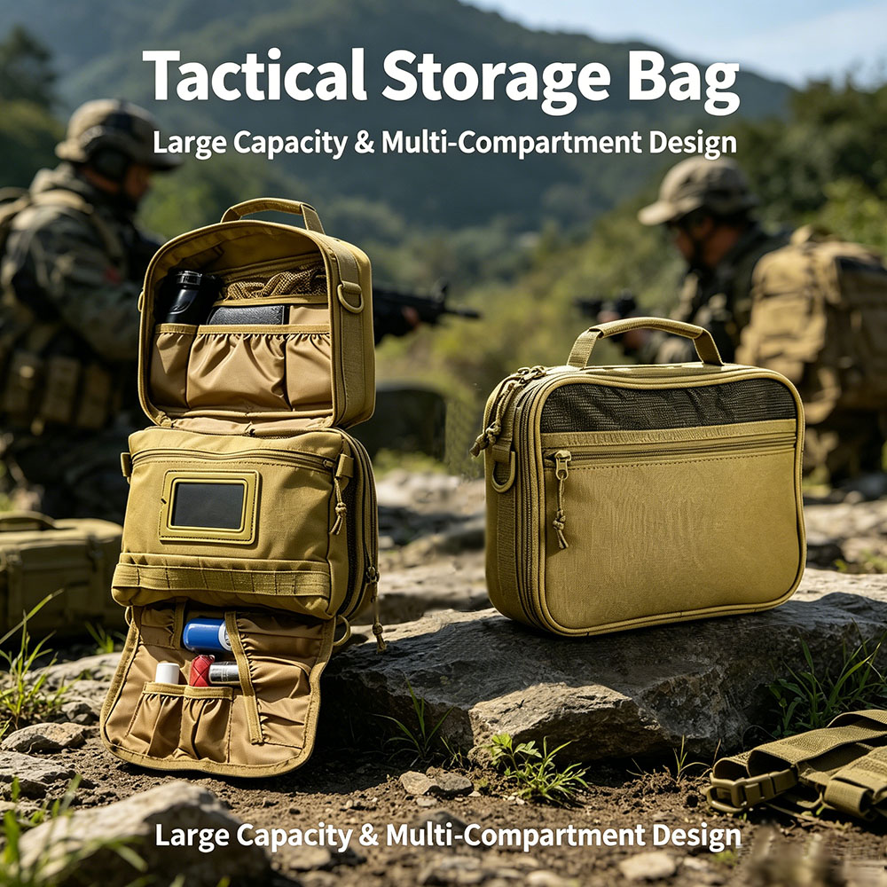 Hunting And Outdoor Stores - 1PC 屋外用トイレタリー収納バッグ家庭用トイレタリーバッグは戦術的なバッグとしても使用でき、弾薬を保管することもできます