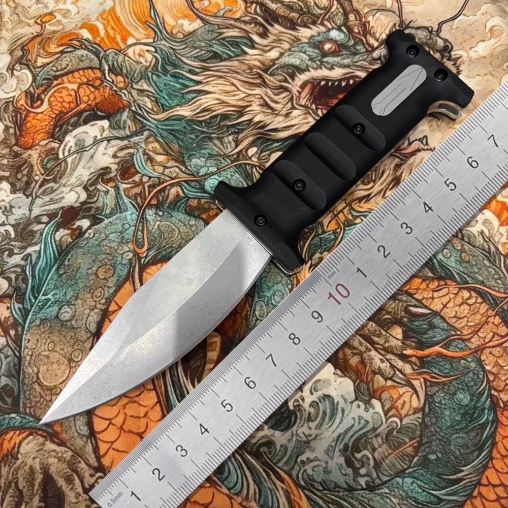 Hunting And Camping In Jungle - ボックアウトドアキャンプストレートナイフD2鋼ジャングルハンティングサバイバルナイフ