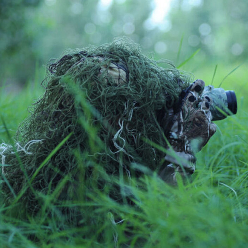 Hunting And Camping In Jungle - 狩猟用の戦術的な3Dカバー,カモフラージュネット,屋外キャンプテント,のぞき見防止ジャングルマント,ホット,80x90cm