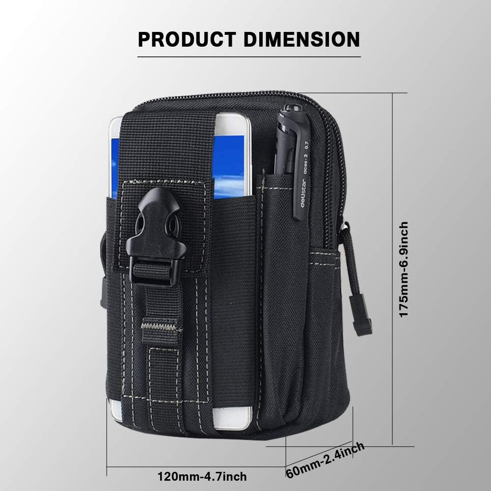 戦術的なモールベルトポーチ軍事ウエストバッグ EDC ツール - Outdoor Hunting Tools のレビューと価格