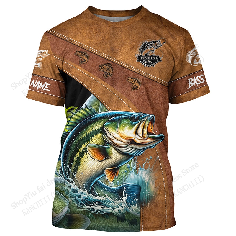 新しい釣りカモフラージュ柄ハンティング3DプリントTシャツ  - Outdoor Hunting Names のレビューと価格