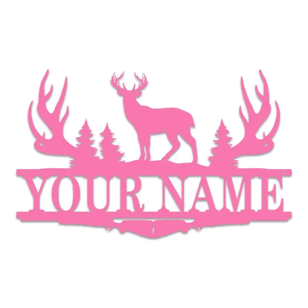 狩猟キャンプ用の金属製看板,分割モノグラム,装飾品,ユニーク - Outdoor Hunting Names のレビューと価格