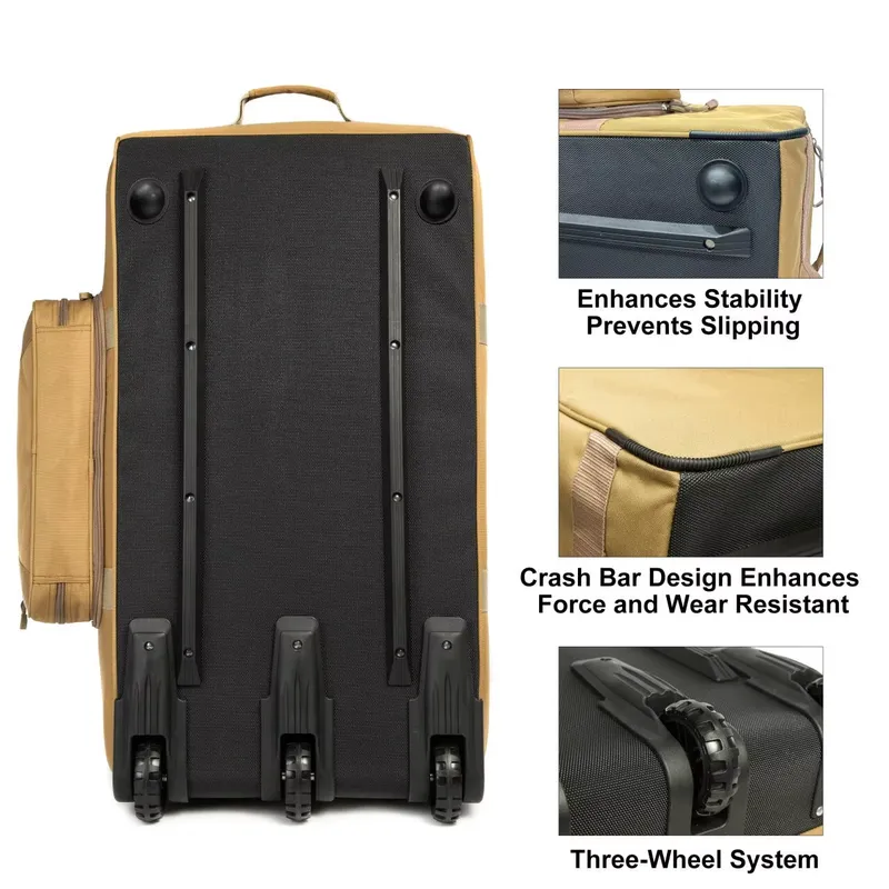 米国現地在庫 大容量戦術旅行ギアバッグ ヘビーカモフラージュ - Outdoor Hunting Gear Storage のレビューと価格