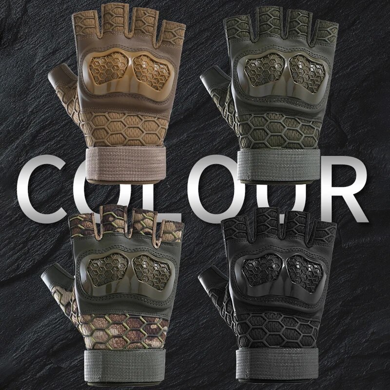 男性と女性のための戦術的なアウトドアスポーツグローブ,ハーフ - Outdoor Hunting Names のレビューと価格