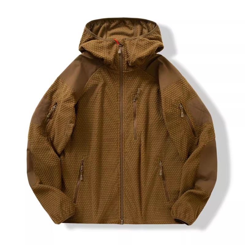 カップルアウトドア春冬迷彩戦術フリースジャケットフード付きハ - Outdoor Hunting Events のレビューと価格