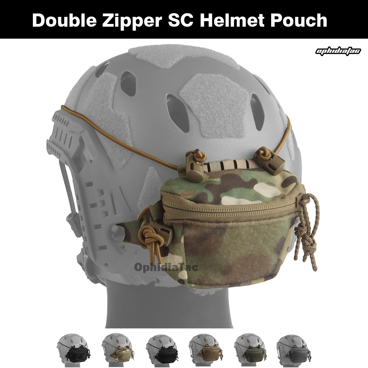 1000Dナイロン製ダブルジッパーヘルメット収納ポーチ、FA - Hunting And Outdoor Stores のレビューと価格