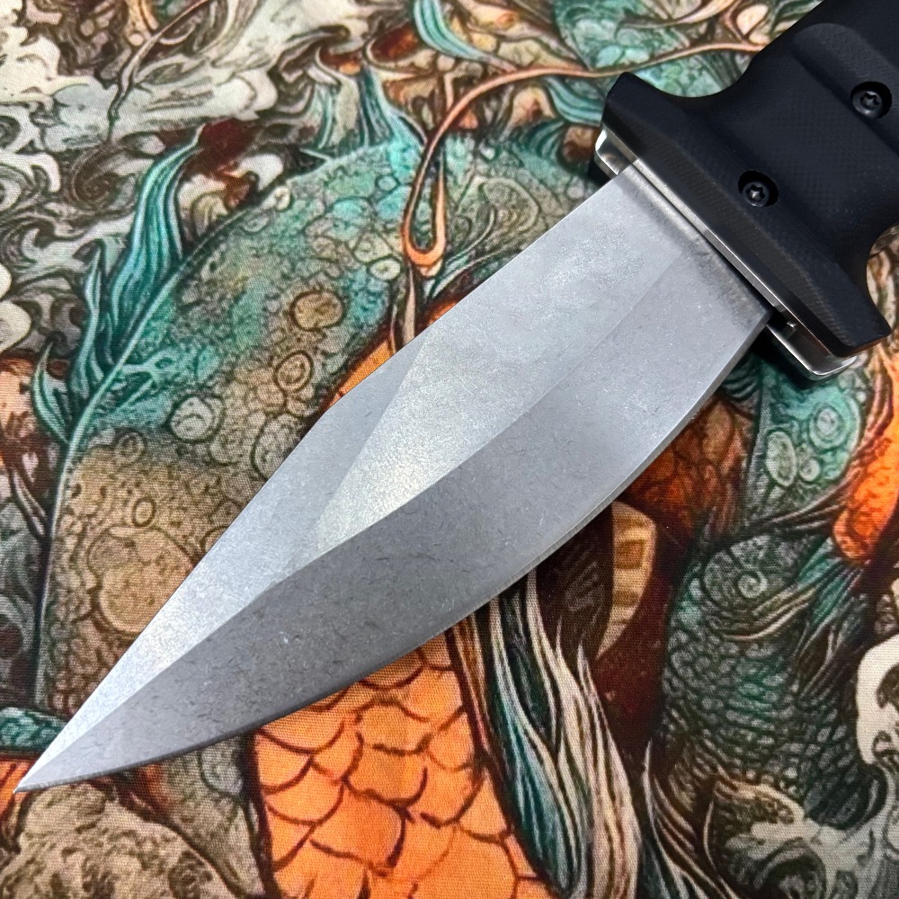 ボックアウトドアキャンプストレートナイフD2鋼ジャングルハン - Hunting And Camping In Jungle のレビューと価格