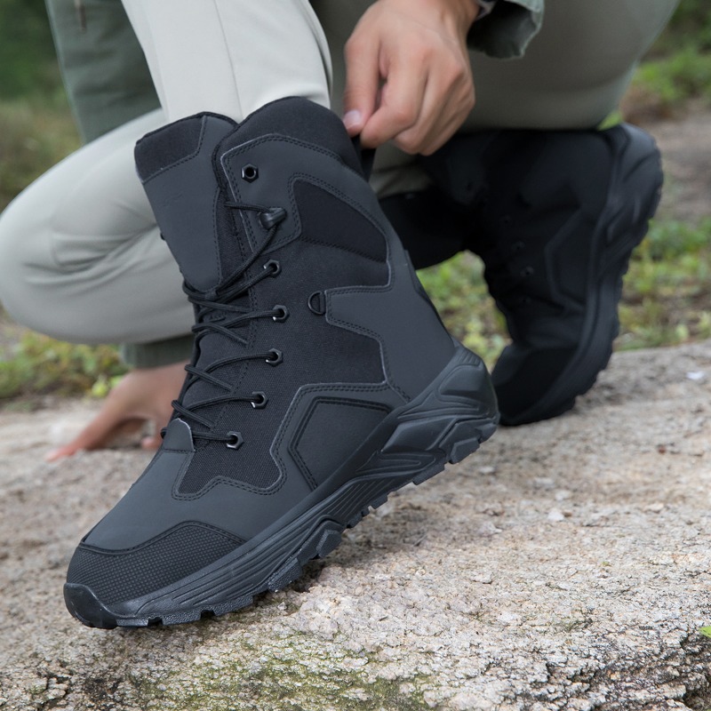 メンズタクティカルブーツ、レースアップ、ワイルドコンバットト - Wildman Hunting & Outdoor Polokwane のレビューと価格