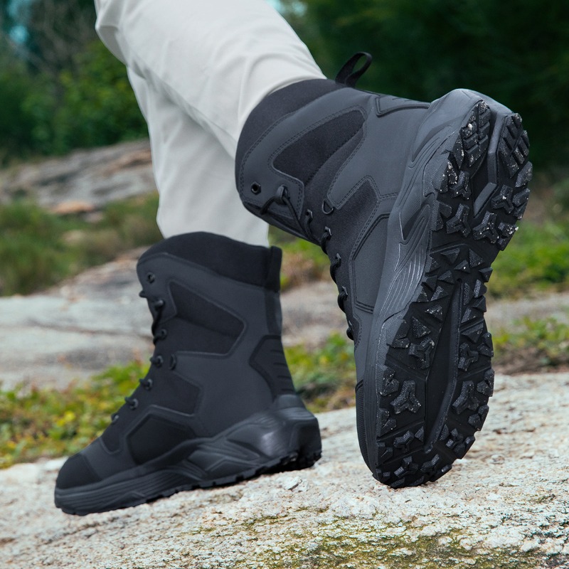 メンズタクティカルブーツ、レースアップ、ワイルドコンバットト - Wildman Hunting & Outdoor Polokwane のレビューと価格
