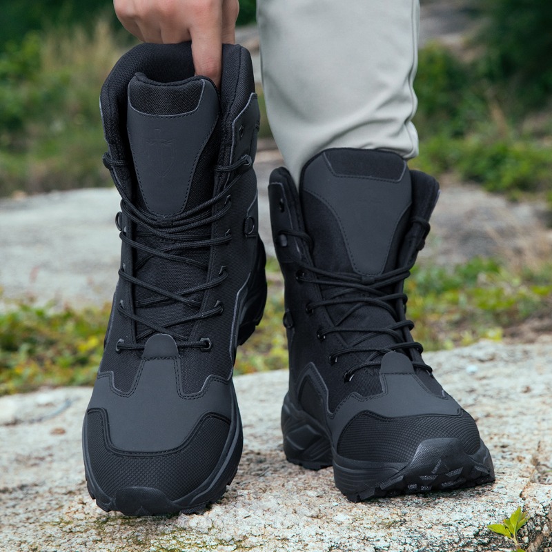メンズタクティカルブーツ、レースアップ、ワイルドコンバットト - Wildman Hunting & Outdoor Polokwane のレビューと価格