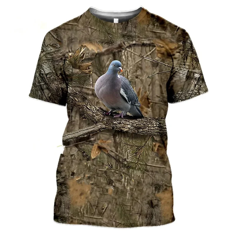 2026 迷彩狩猟動物イノシシ 3d Tシャツ夏カジュアルメ - Wildman Hunting & Outdoor Polokwane のレビューと価格