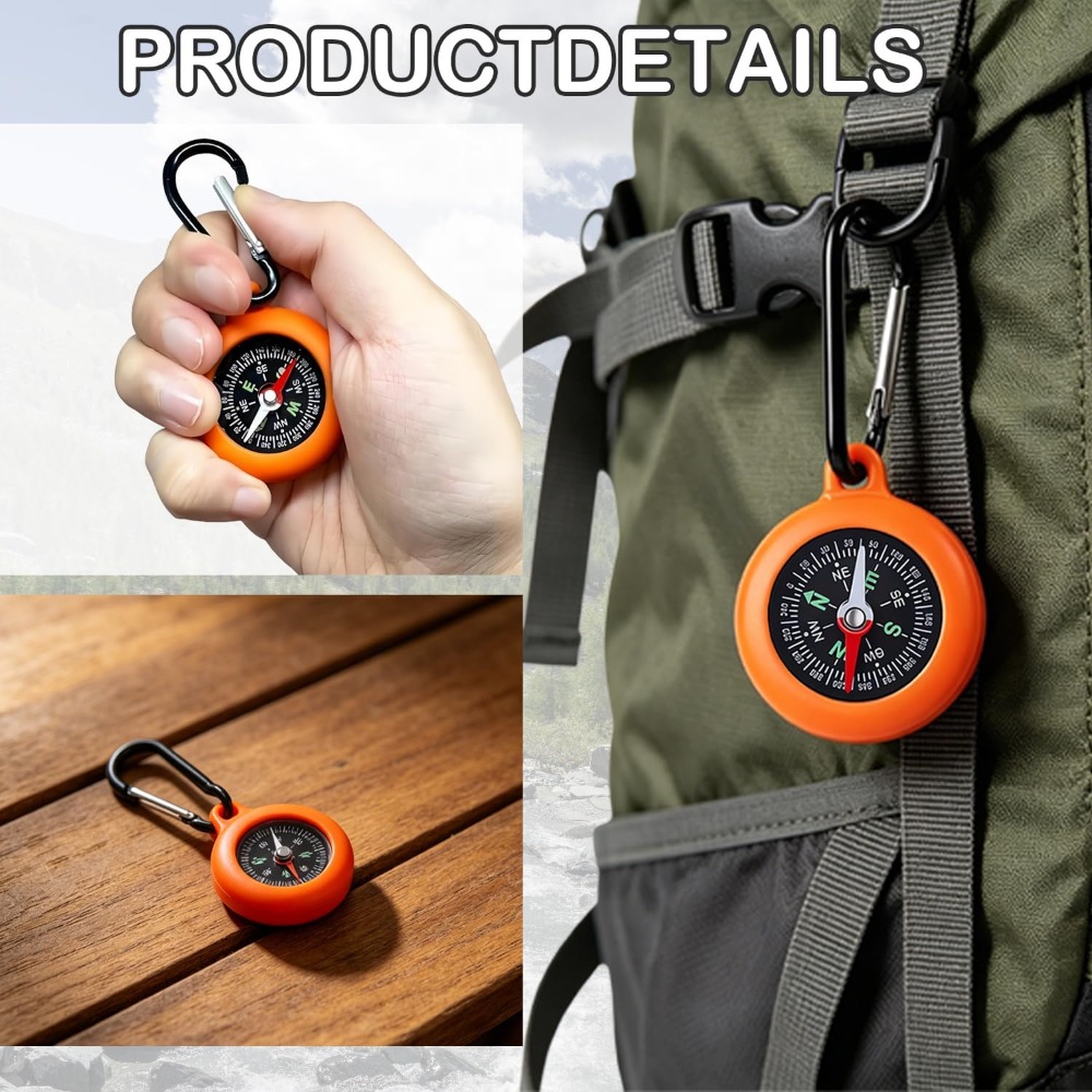 5-20個入り ミニコンパスキーホルダー バルクカラー カラ - Outdoor Hunting Events のレビューと価格