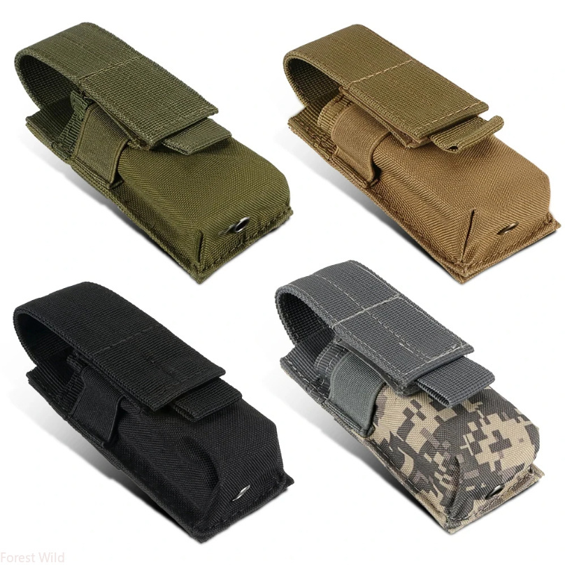 戦術マガジンポーチシングルピストルマグバッグモール懐中電灯ト - Outdoor Hunting Gear Storage のレビューと価格
