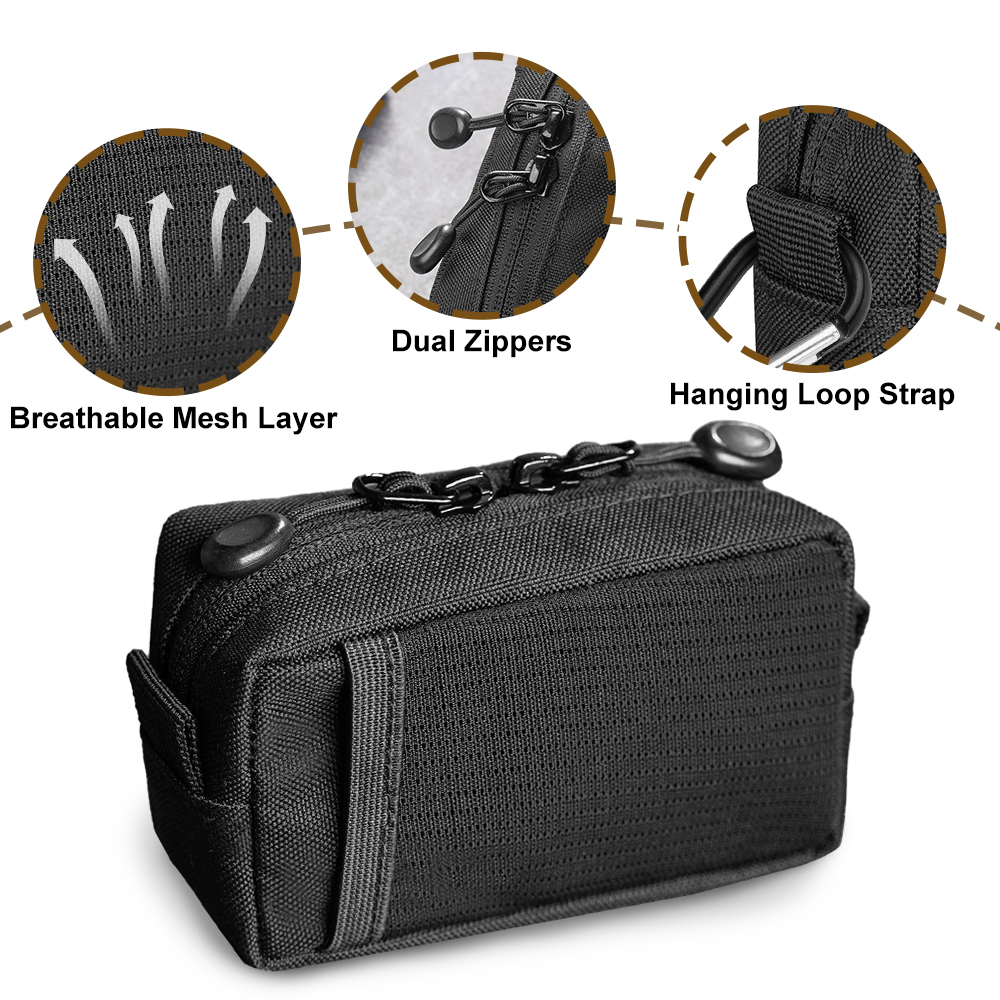2 個多機能戦術 EDC ポーチ屋外ポータブル戦術ナイフ収納 - Outdoor Hunting Gear Storage のレビューと価格